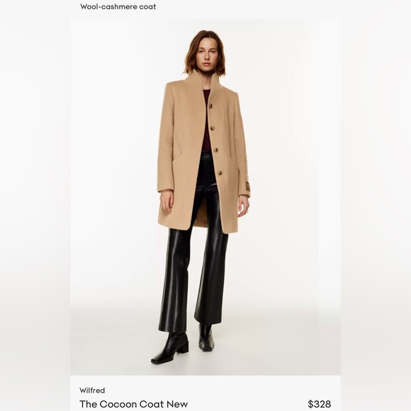 Wilfred - The Cocoon Coat - XXS - Navy Blue - Picture 8 of 11